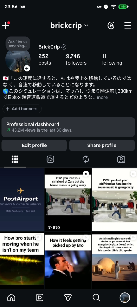 brickcrip Instagram profile